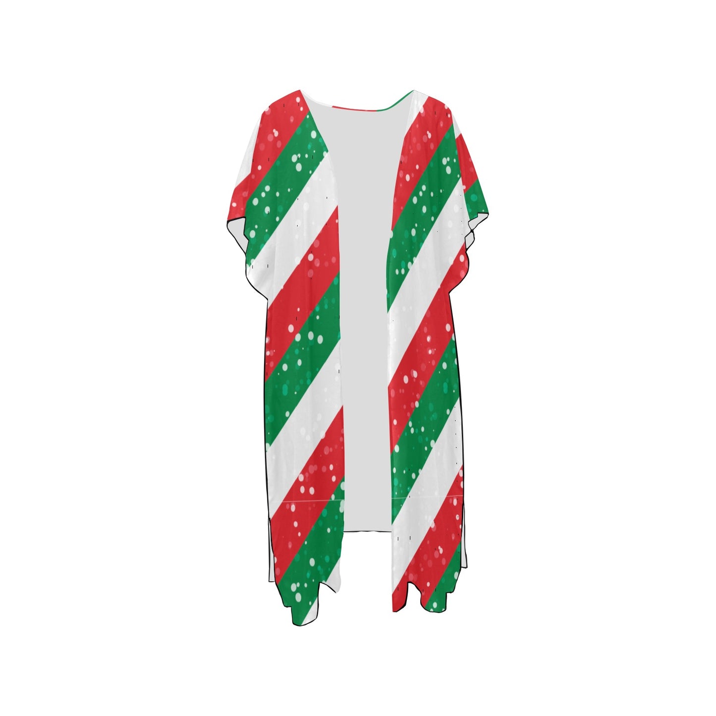 Candy Cane Chiffon Cover Up