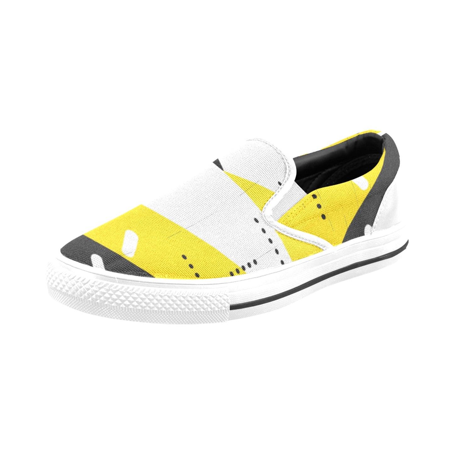 Black & Yellow Slip-on Shoes- Kid