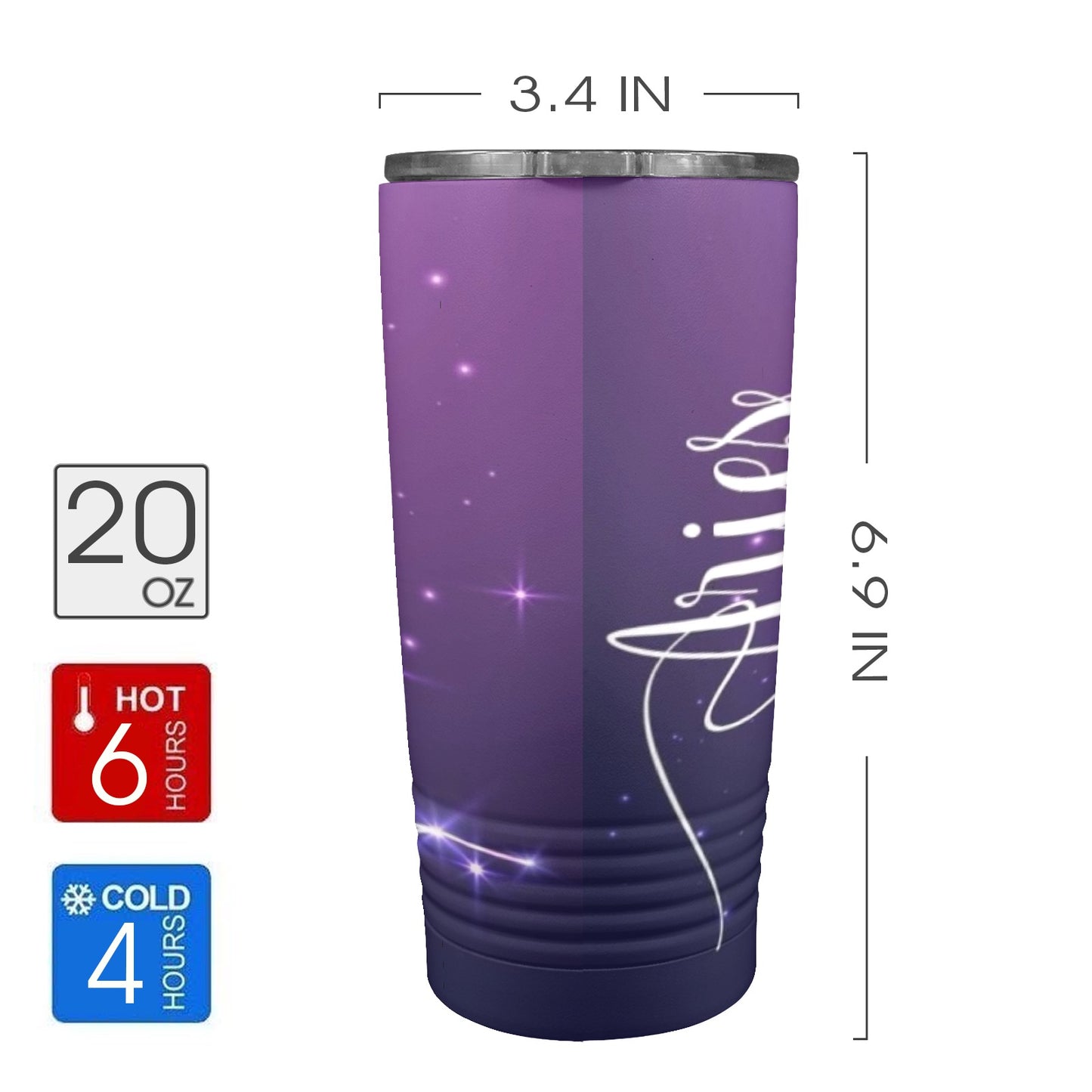 Aries 20oz Insulated Stainless Steel Mobile Tumbler