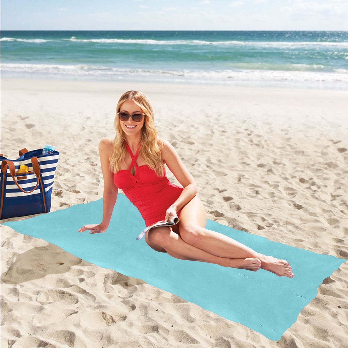 Color Whirl Beach Towel 32"x 71"