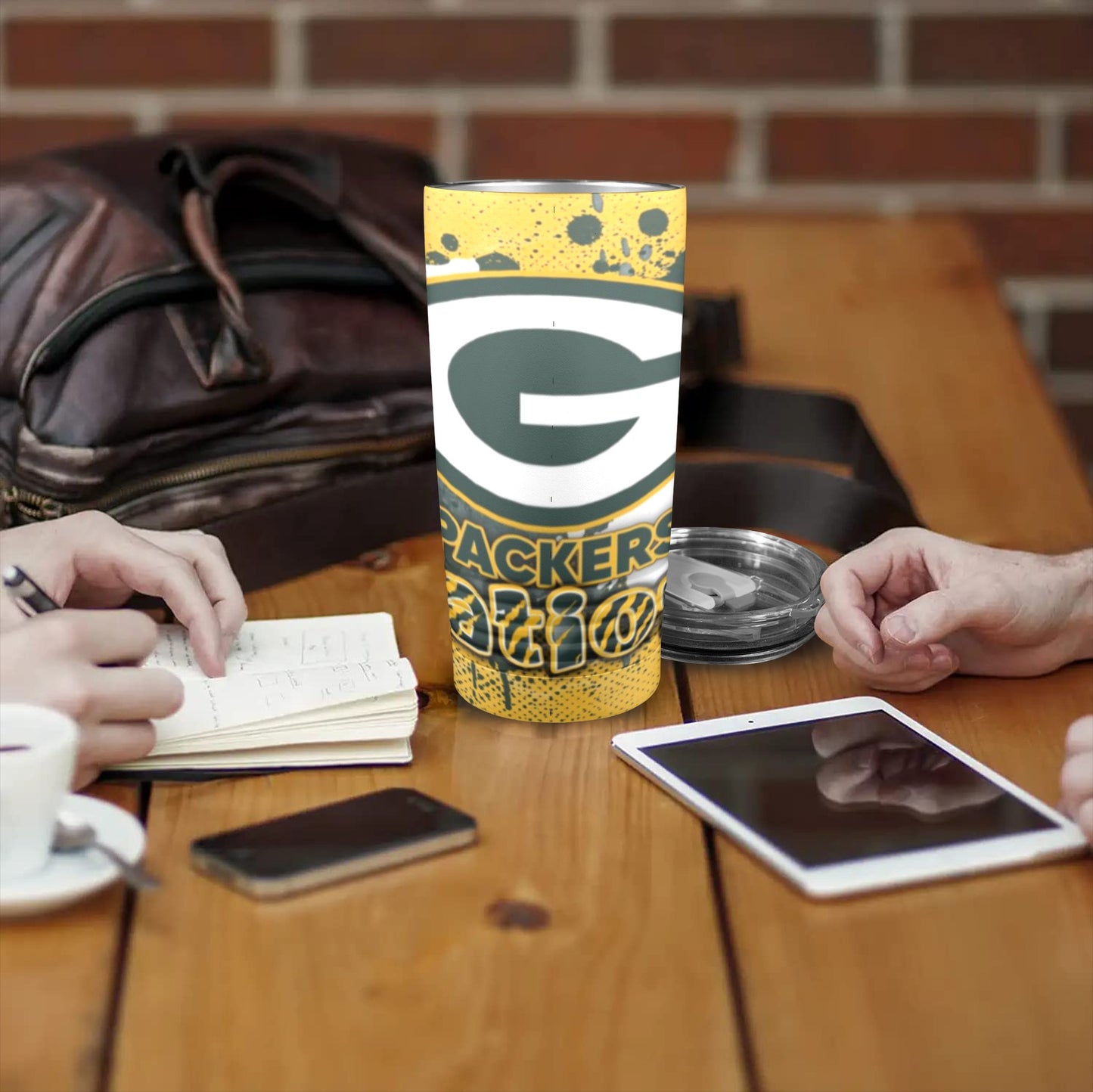 Packers Life 20oz Insulated Stainless Steel Mobile Tumbler