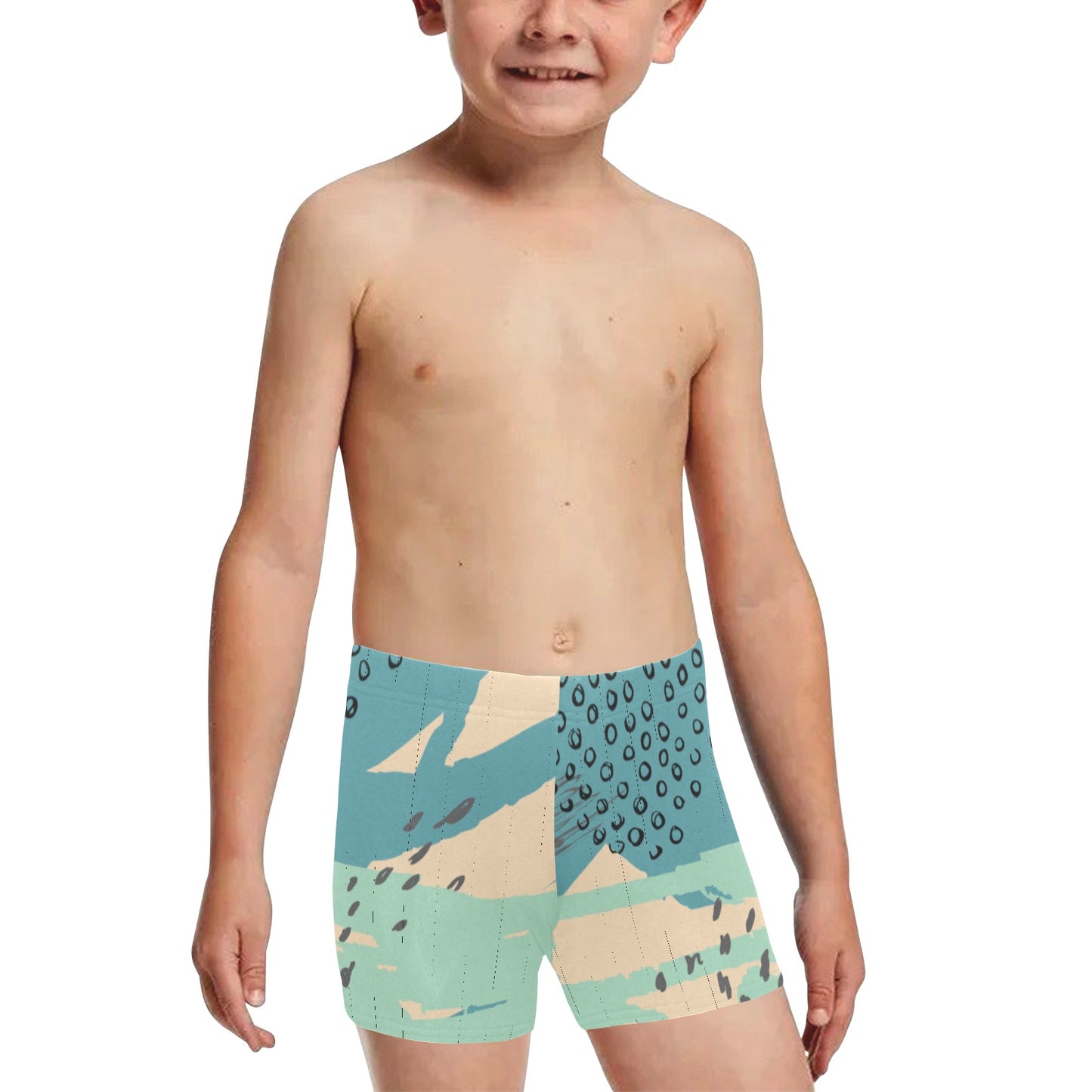 Beige and True Little Boys' Swimming Trunks