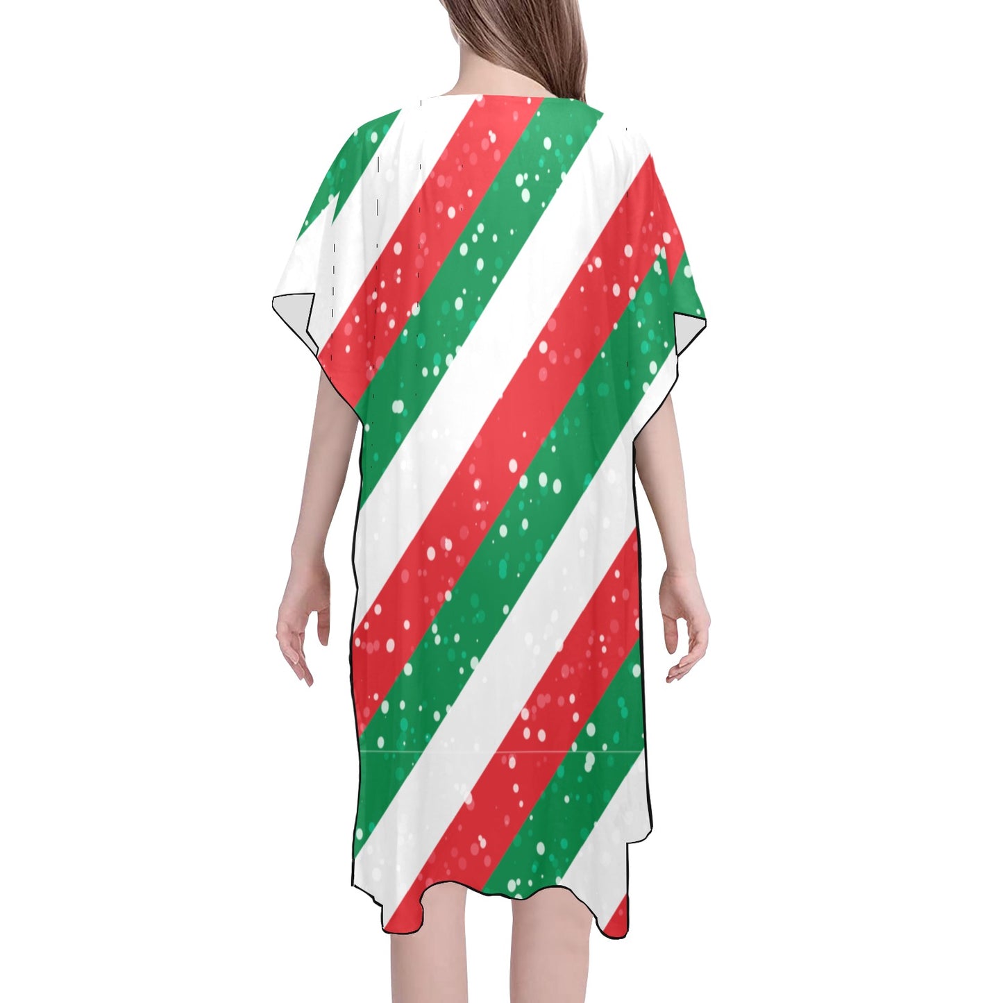 Candy Cane Chiffon Cover Up