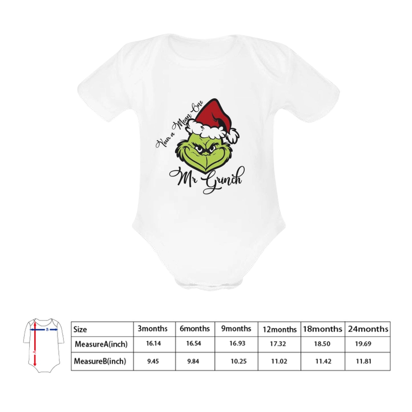 Mr. Grinch Baby Onesie