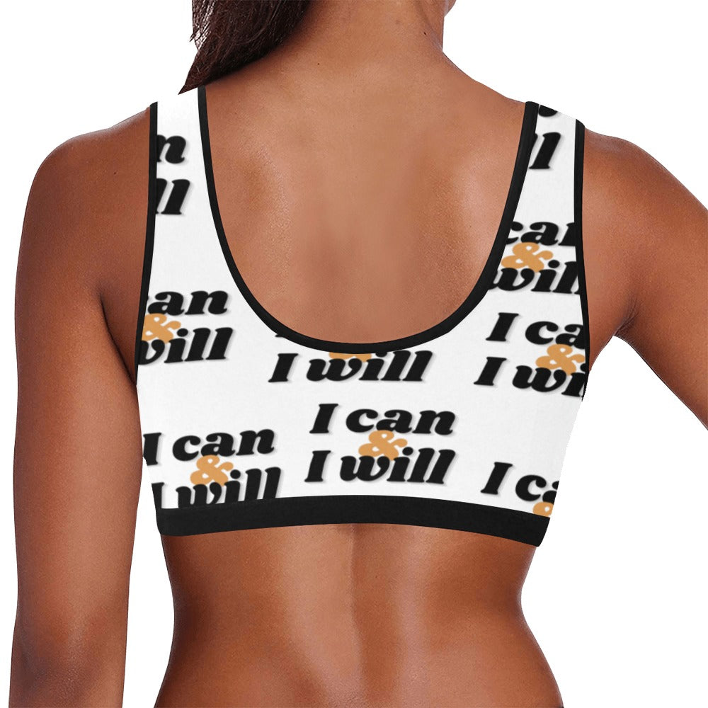 I Can & I Will Women's Sports Bra