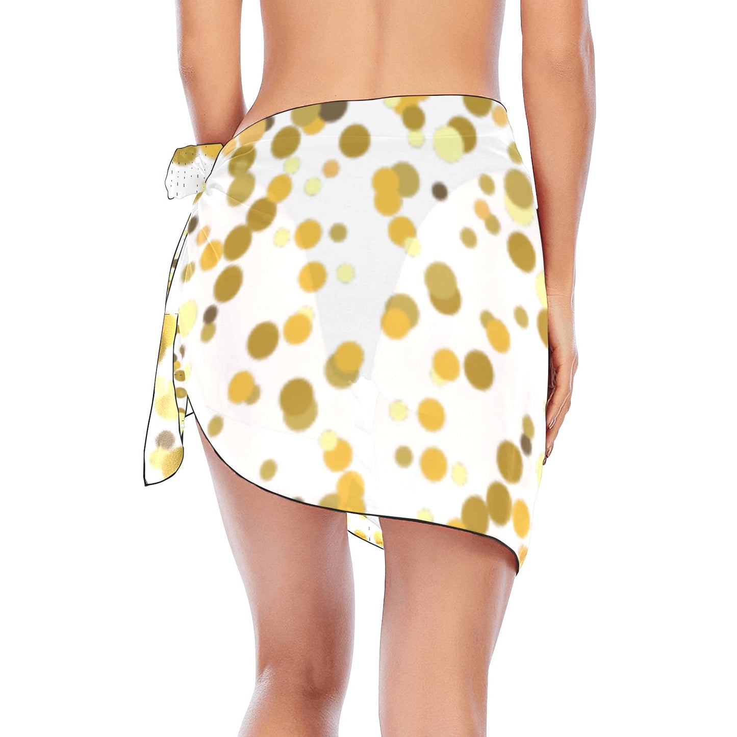 Gold Confetti Beach Sarong Wrap