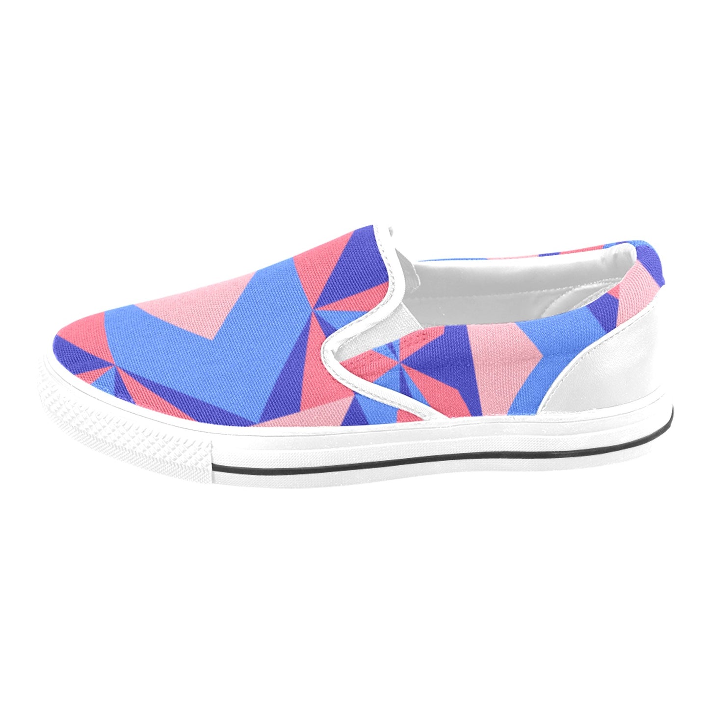 Pink Abstract Women's Slip-on Shoes