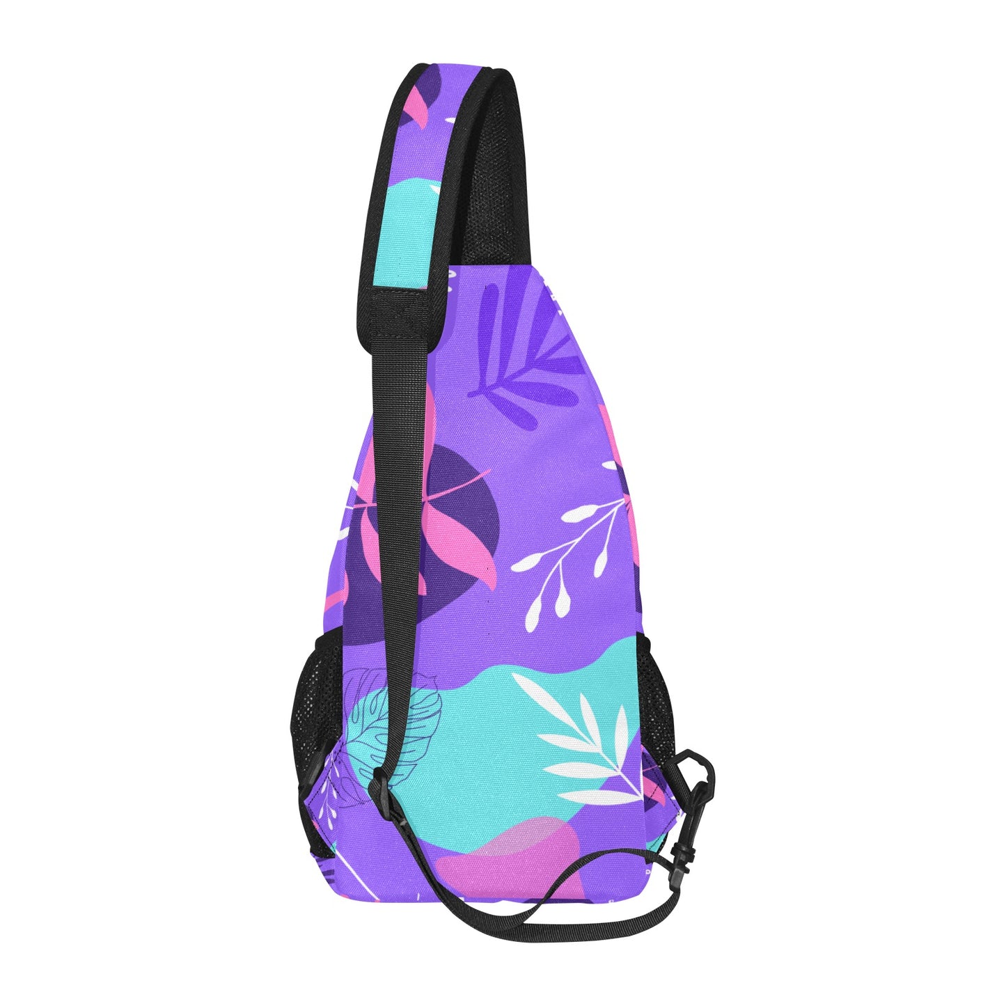 Purple Palms Chest Bag