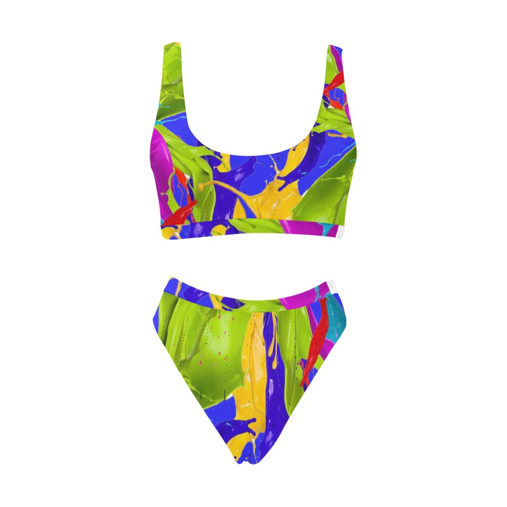 Color Mix Sport Bikini Swimsuit