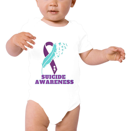 AWARENESS - Suicide Awareness Baby Short Sleeve Onesie