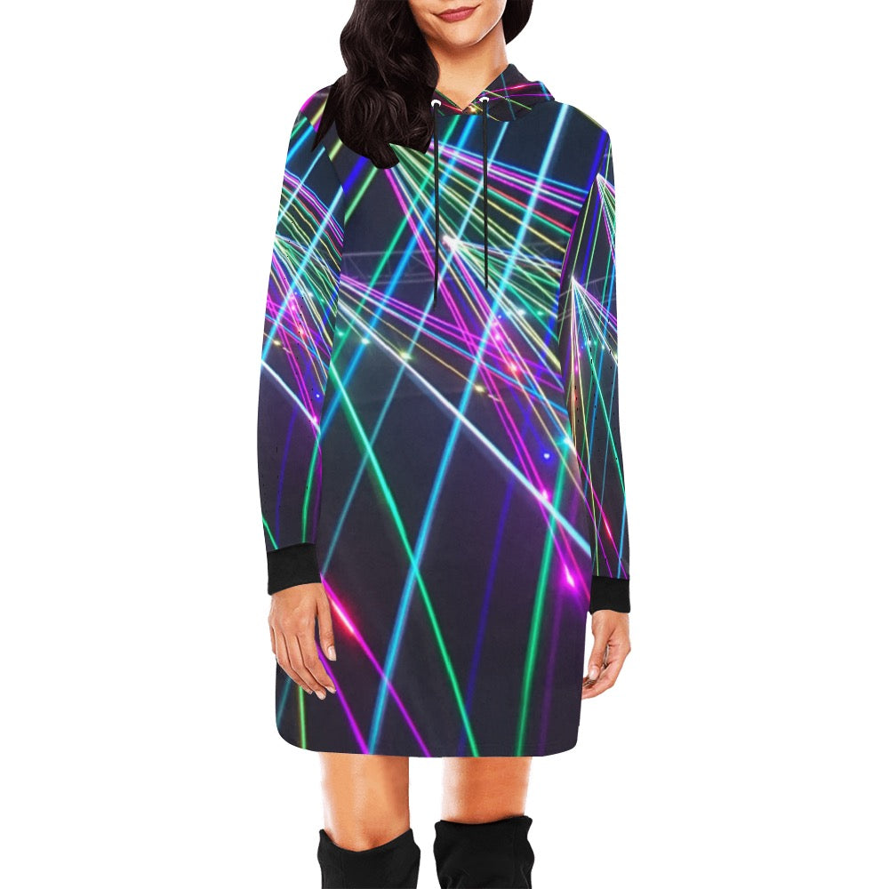 Bright Lights Hoodie Mini Dress