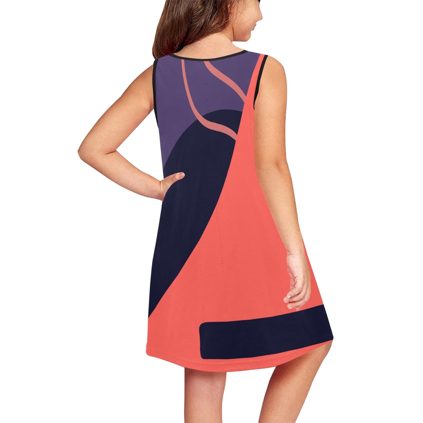 Orange You Girls' Sleeveless Dress