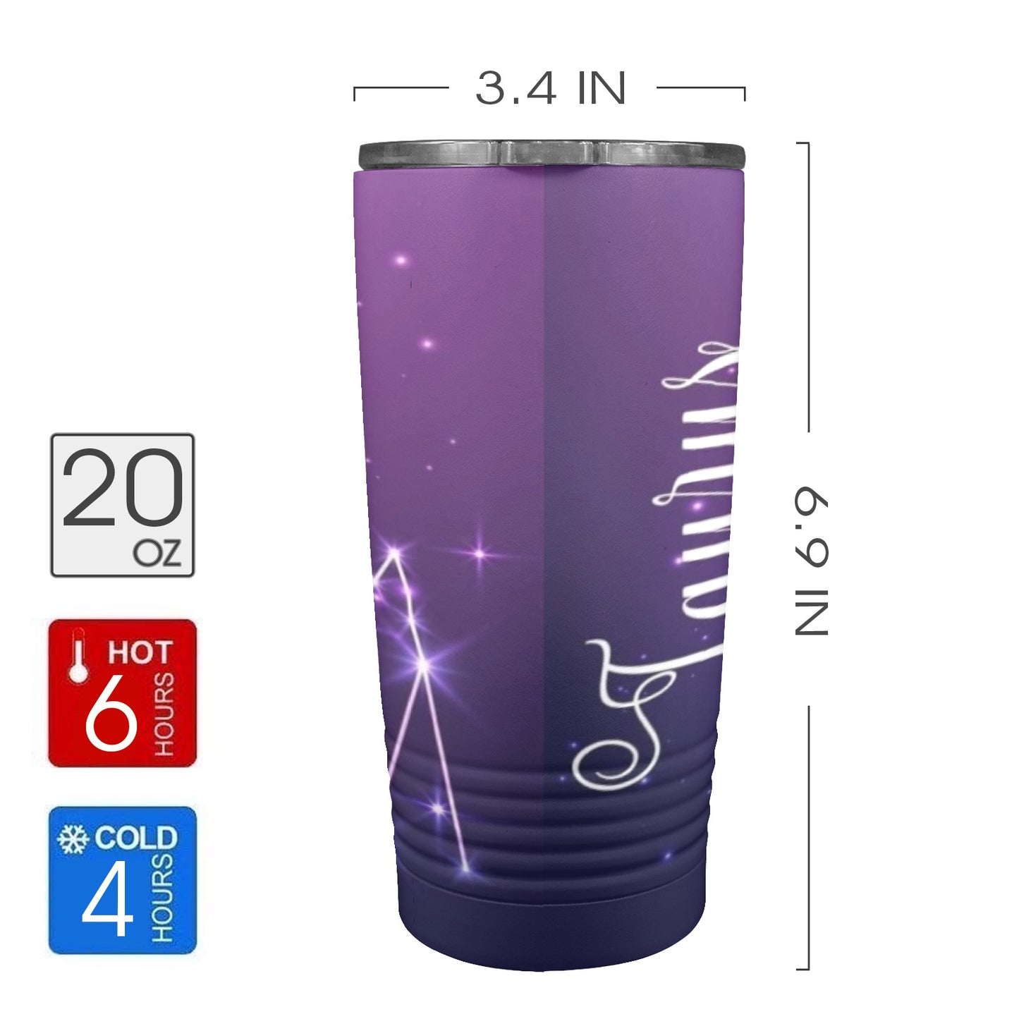 Taurus 20oz Insulated Stainless Steel Mobile Tumbler