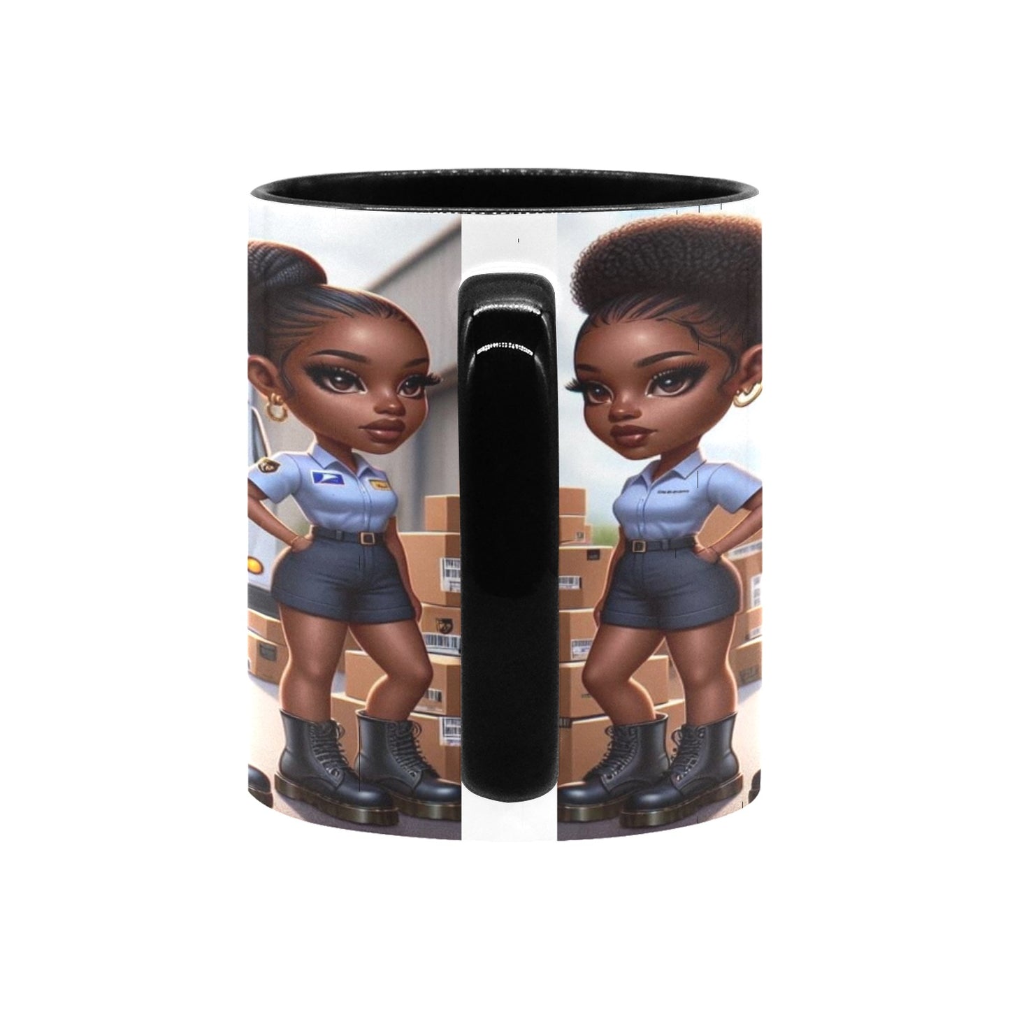 Delivery Service Girls Custom Inner Color Mug (11oz)