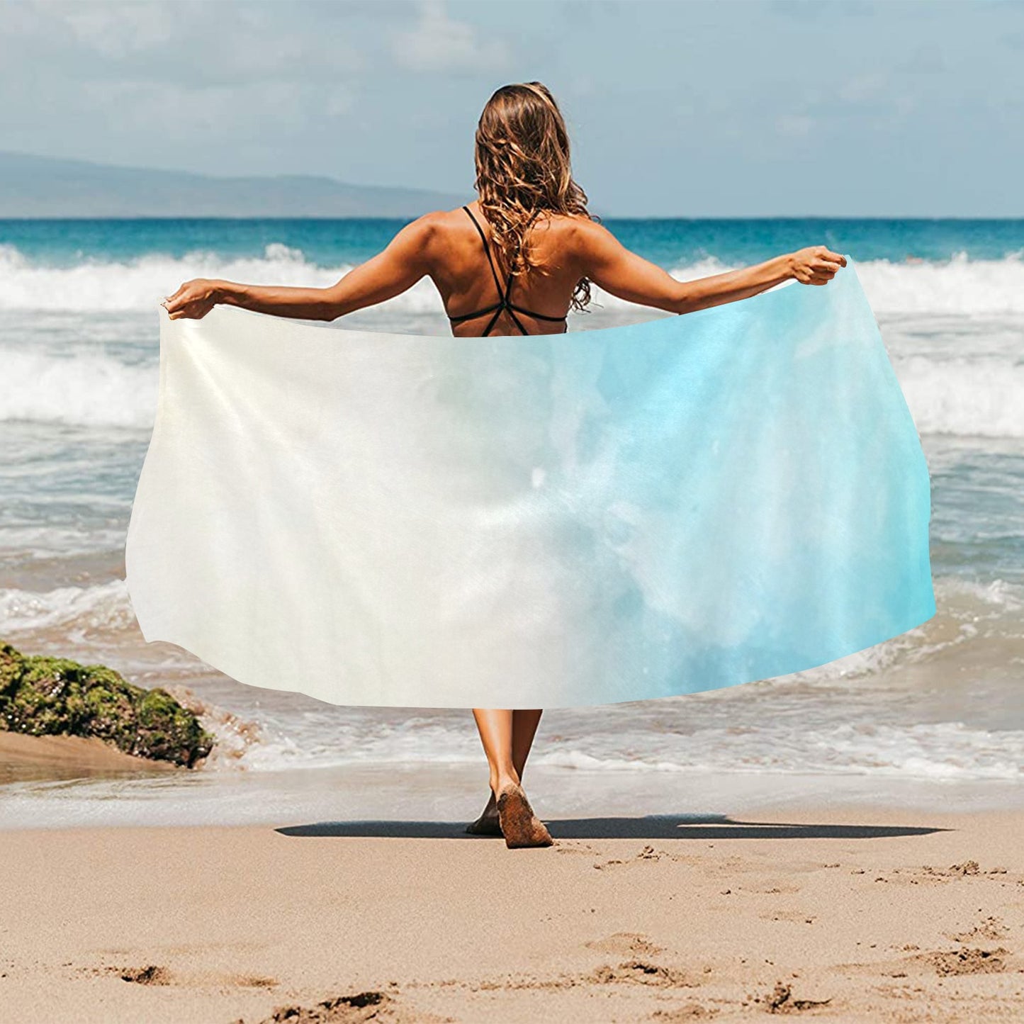 Bluish Beach Towel 32"x 71"