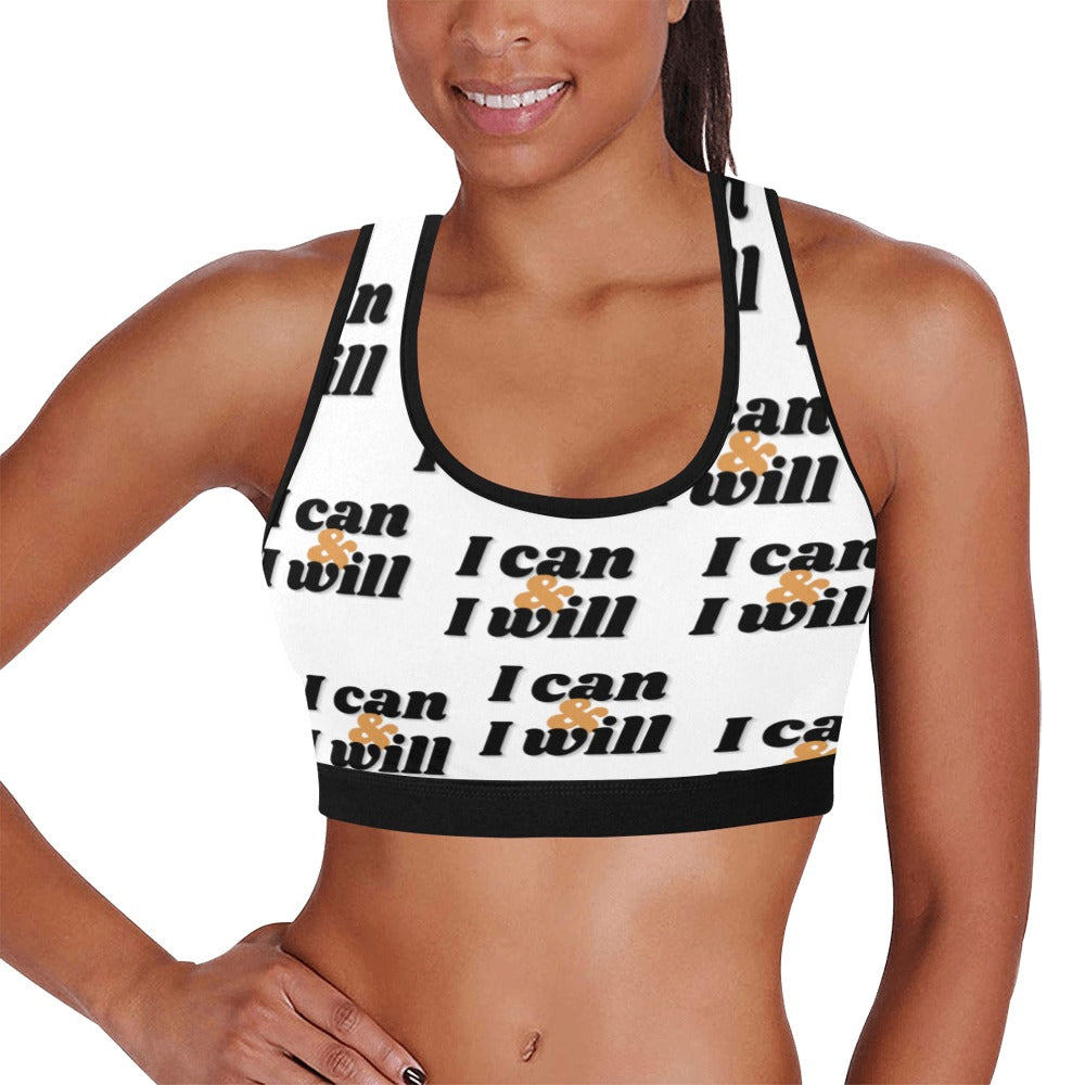 I Can & I Will Women's Sports Bra