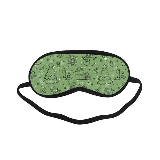 Green Christmas Sleeping Mask