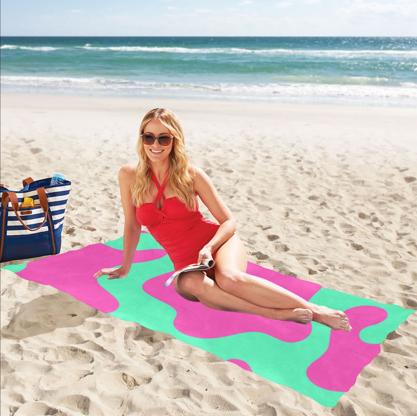 Now & Later Beach Towel 32"x 71"