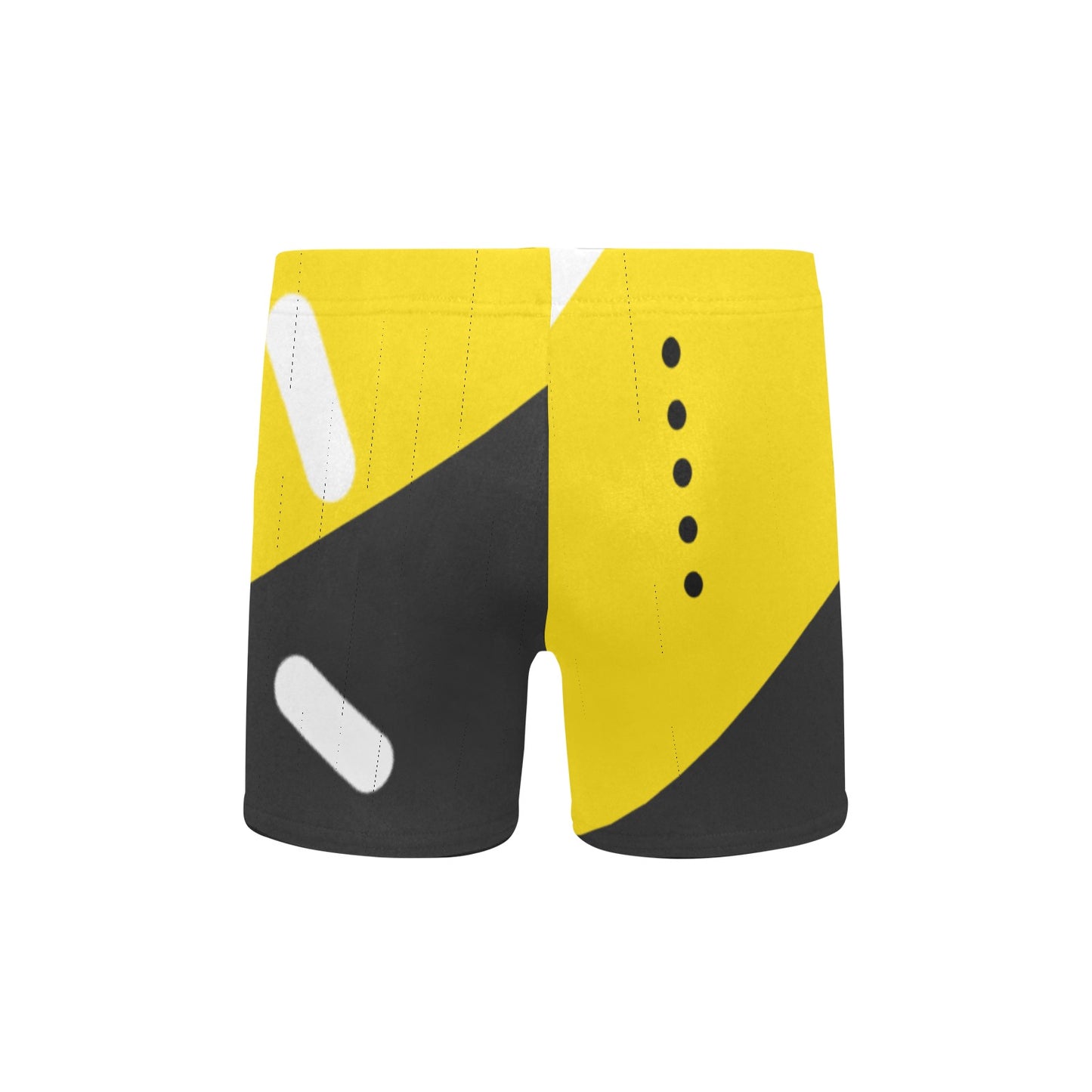 Black & Yellow Little Boys' Swimming Trunks