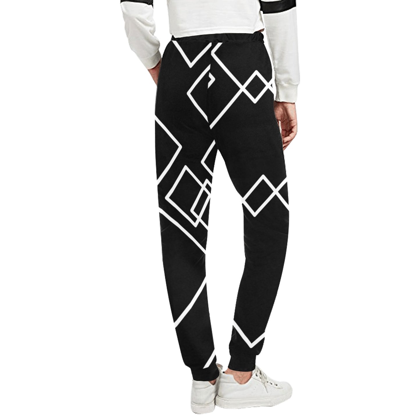 Black Squared Unisex Sweatpants