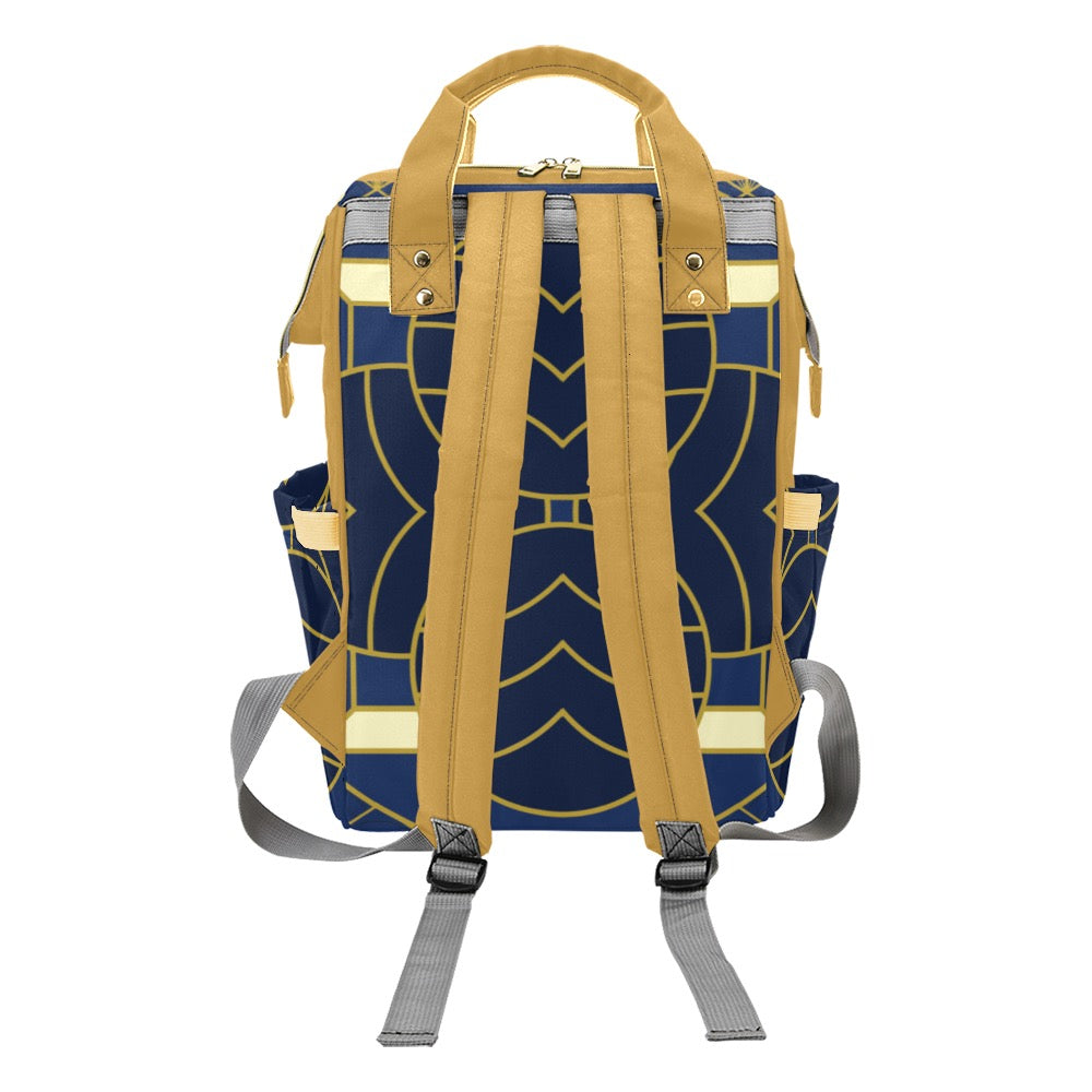 Navy Cut Multi-Function Diaper Backpack/Bag