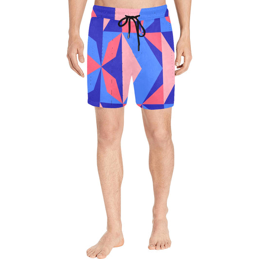 Color Abstract Men's Swim Shorts