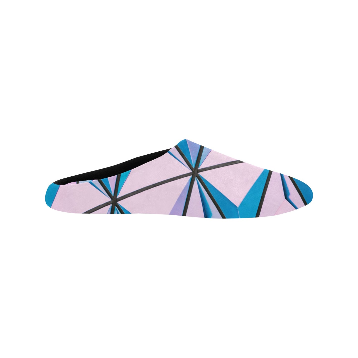 Color Abstract Women's Non-Slip Cotton Slippers