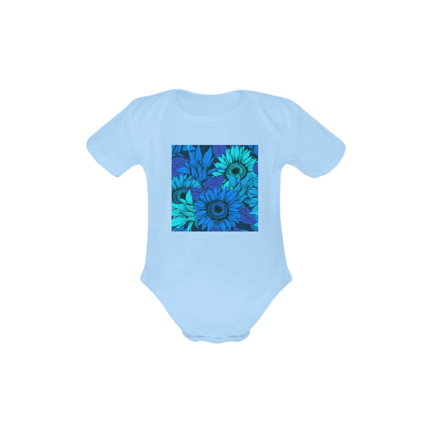 Blue Flow Baby Onesie