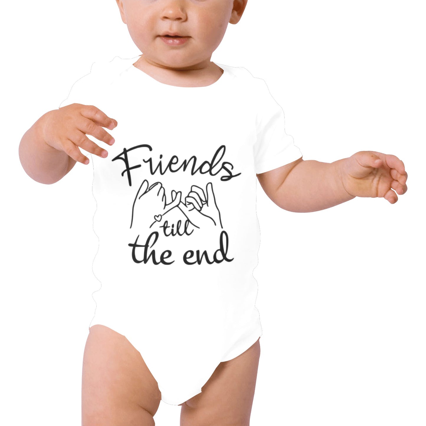 Friends till the end Baby Onesie