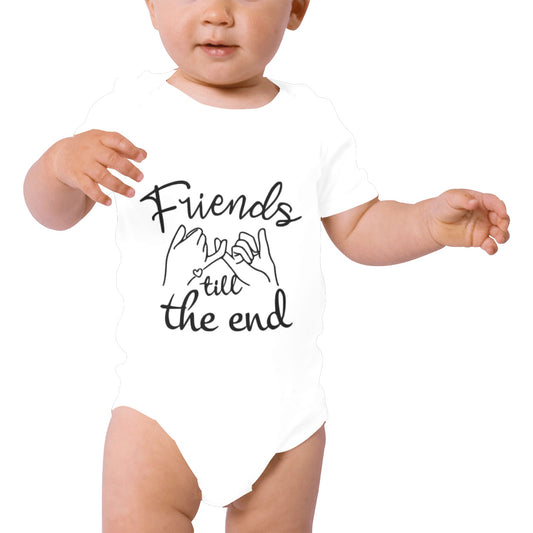 Friends till the end Baby Onesie