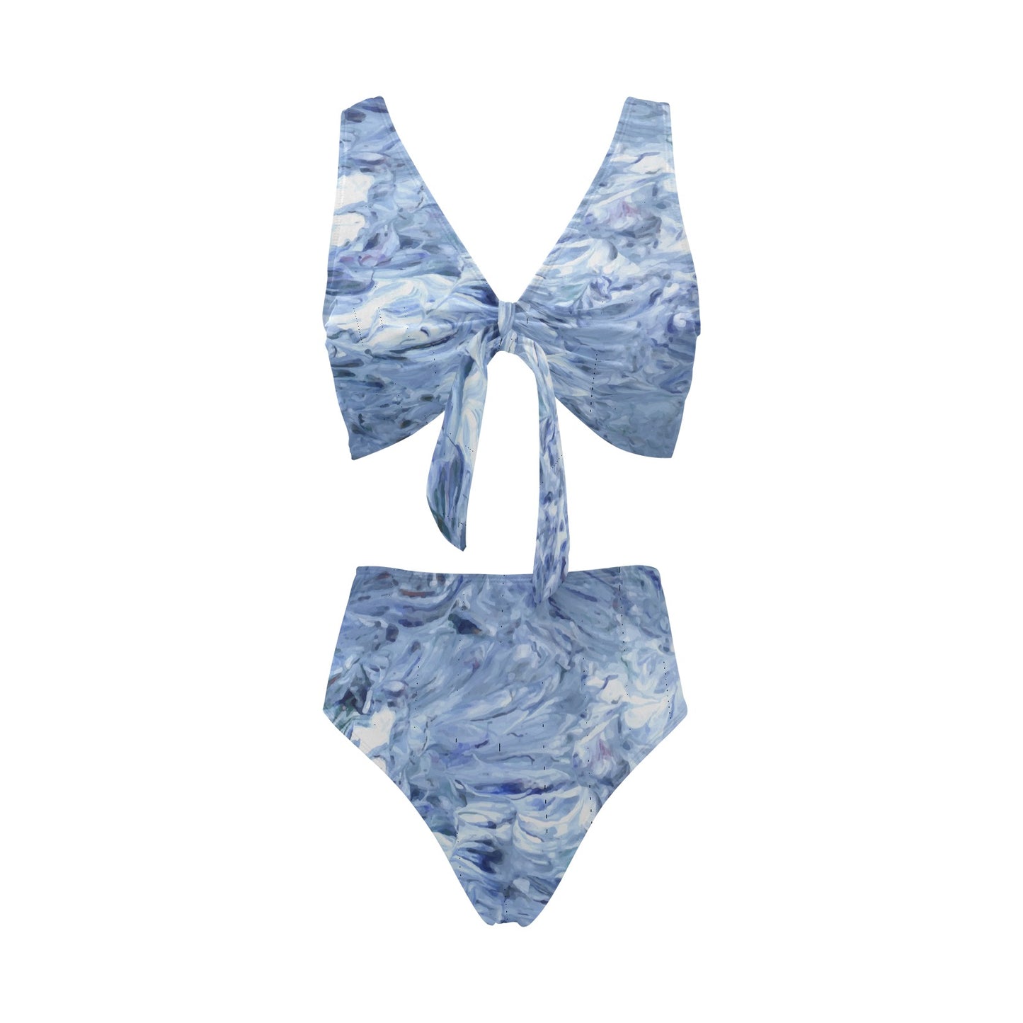 Motion In The Ocean Chest Bow Tie Bikini Swimsuit