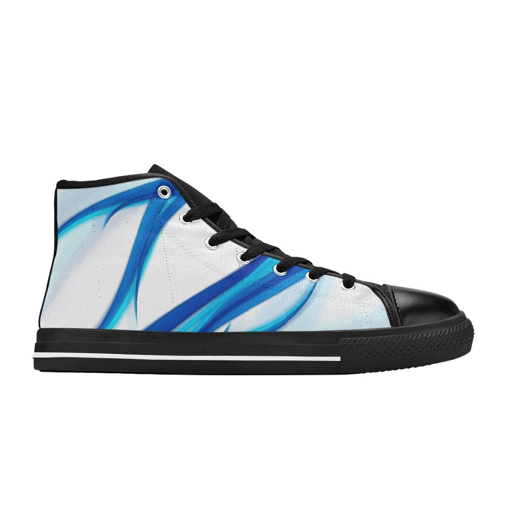 Blue Lightning High Top Shoes-Kid