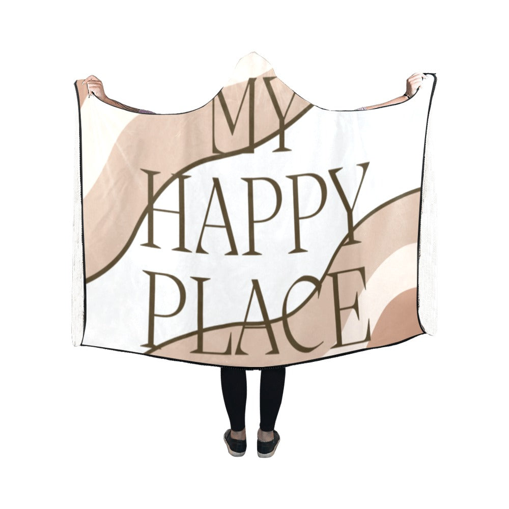 My Happy Place Hooded Blanket 50''x40''