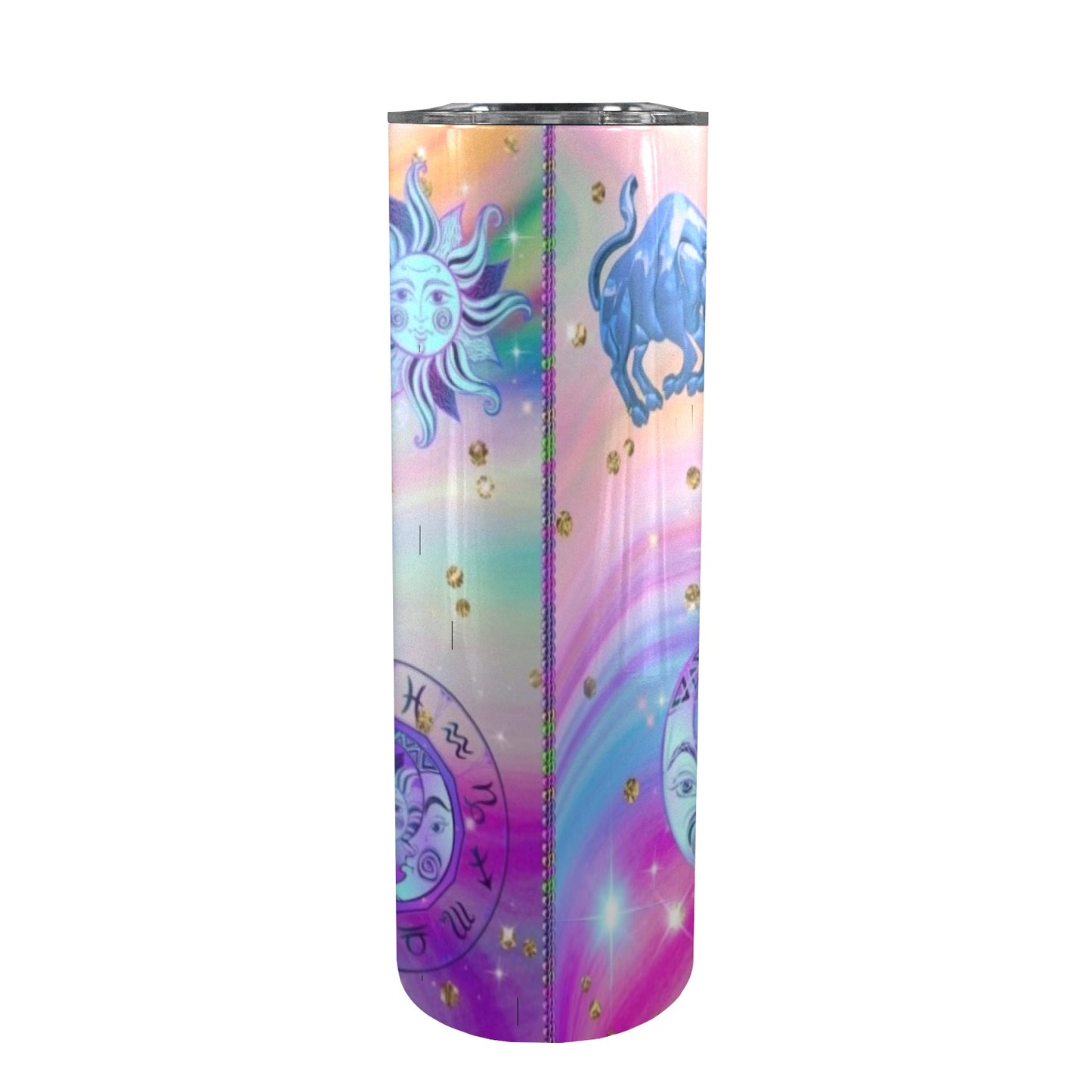 Taurus 20oz Tall Skinny Tumbler with Lid and Straw