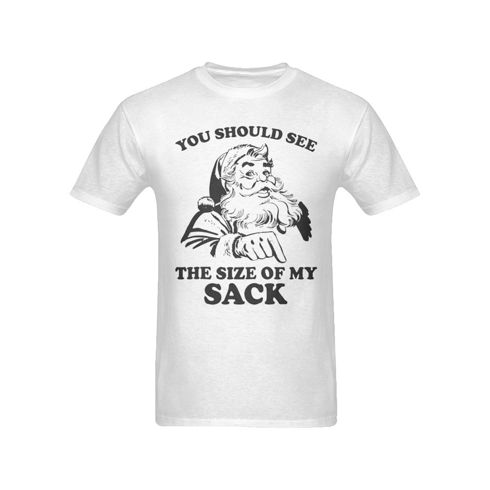 CHRISTMAS - Size Of My Sack Men's T-Shirt