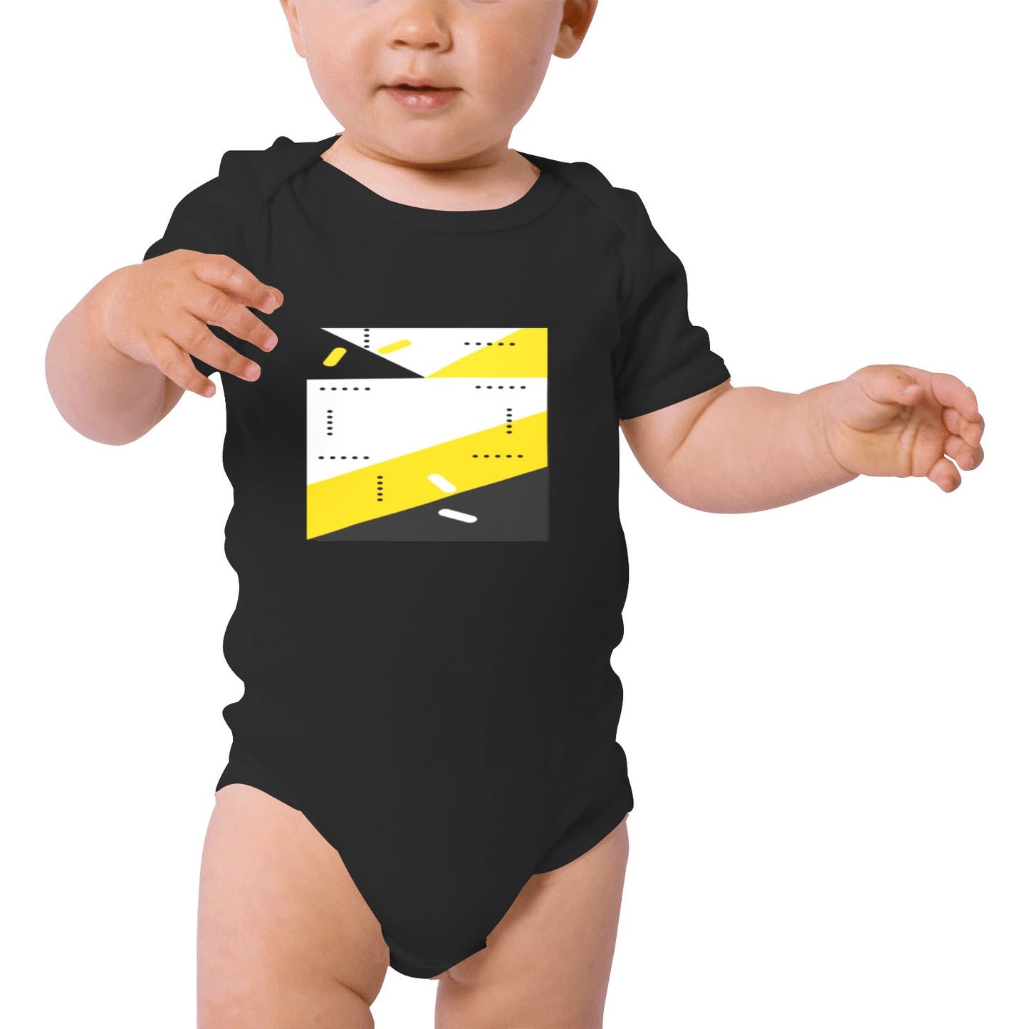 Black & Yellow Baby Onesie