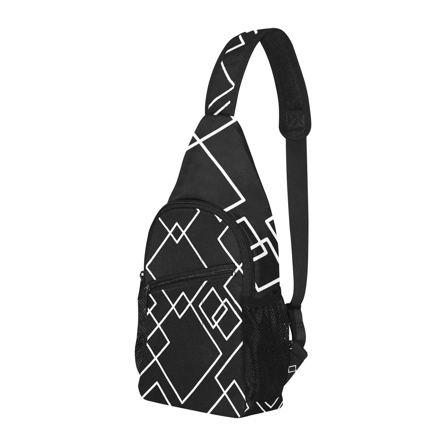 Black Squared Chest Bag