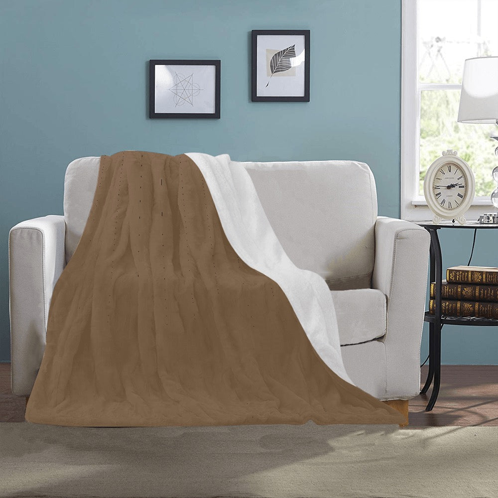 Brown Ultra-Soft Micro Fleece Blanket 40"x50"