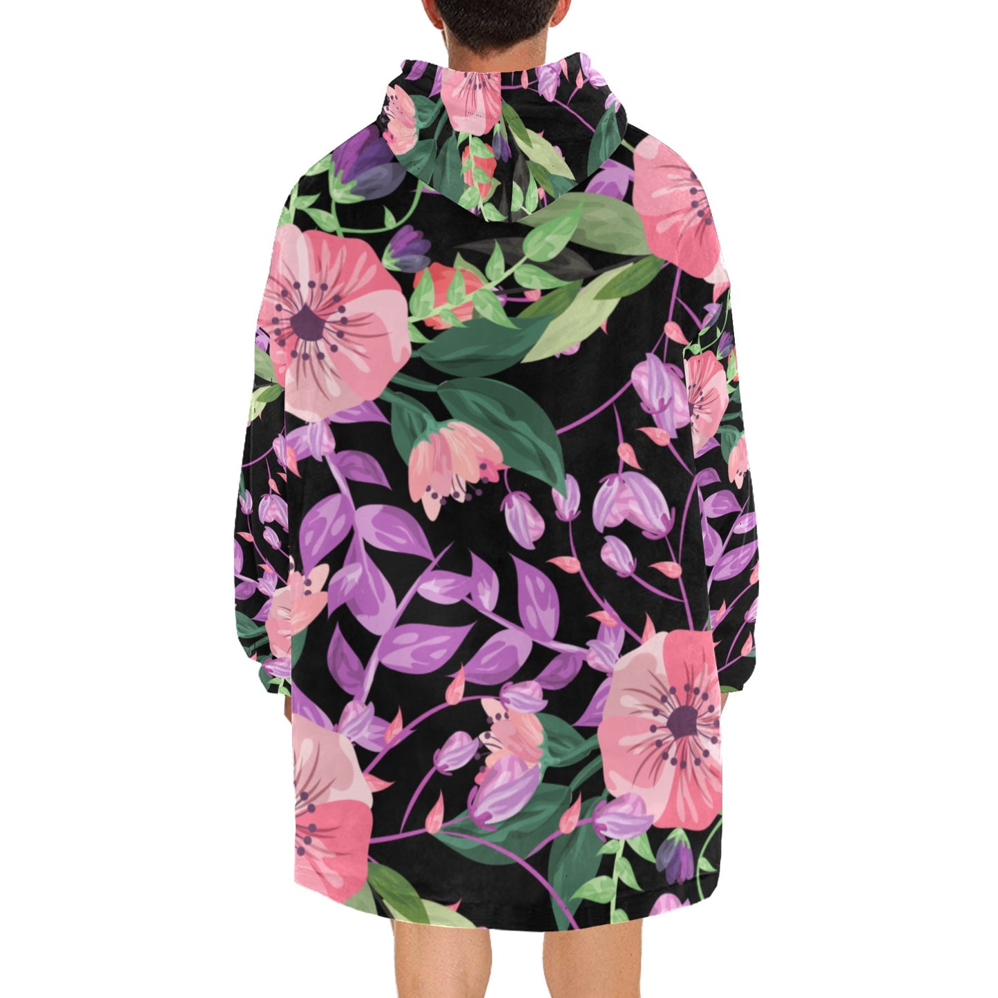 Flower Blanket Hoodie for Adults