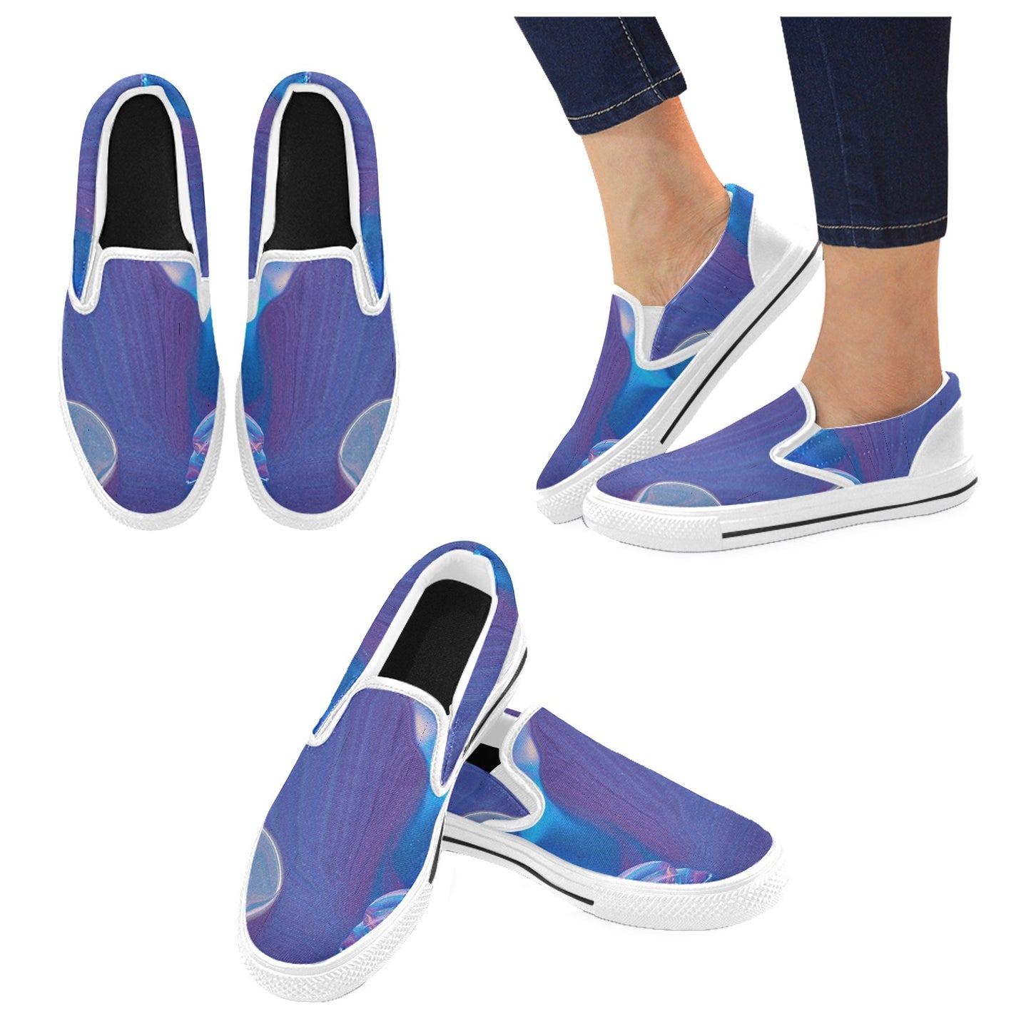 Blue Aura Slip-on Shoes -Kid