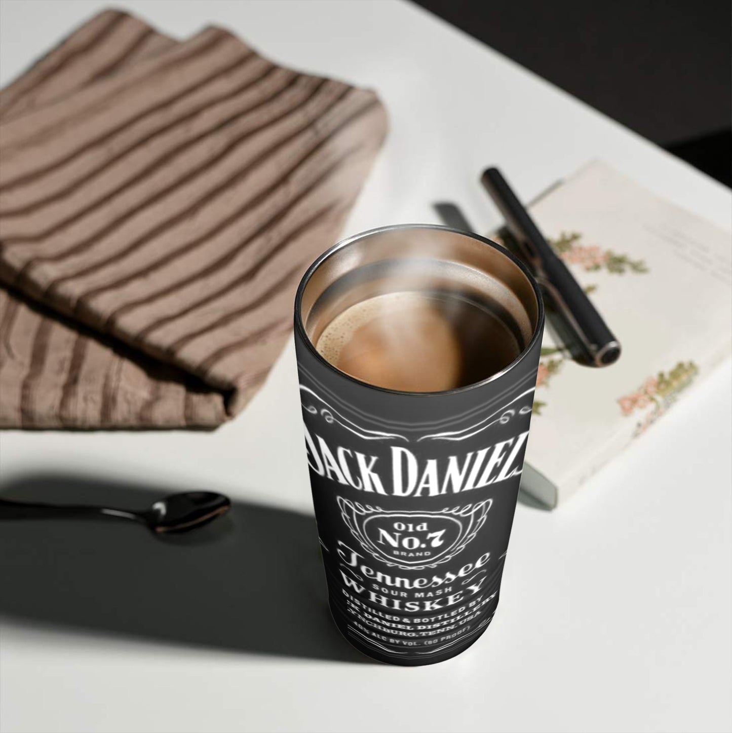 Jack Daniels 20oz Insulated Stainless Steel Mobile Tumbler