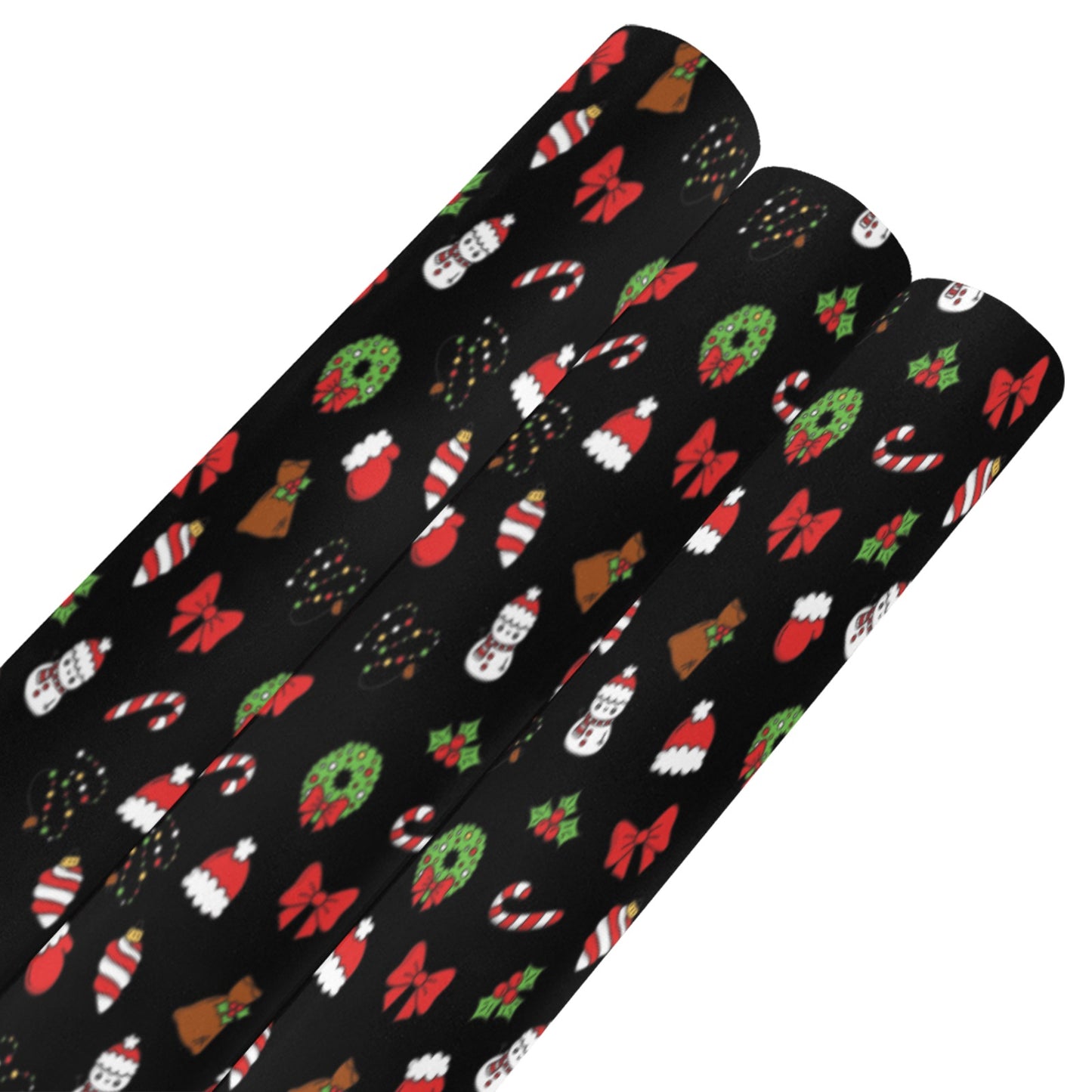 Christmas Time Gift Wrapping Paper 58"x 23" (3 Rolls)