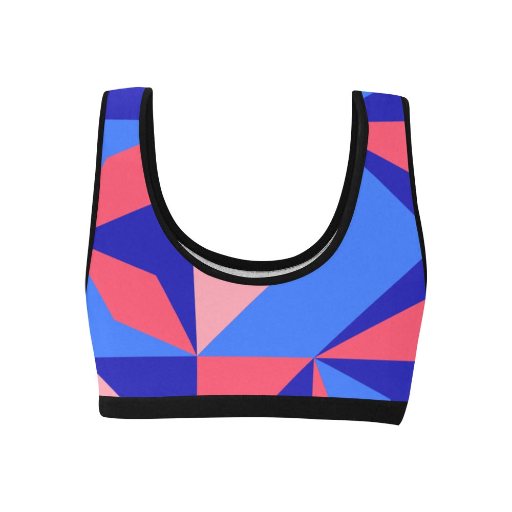 Color Abstract Women's Sports Bra