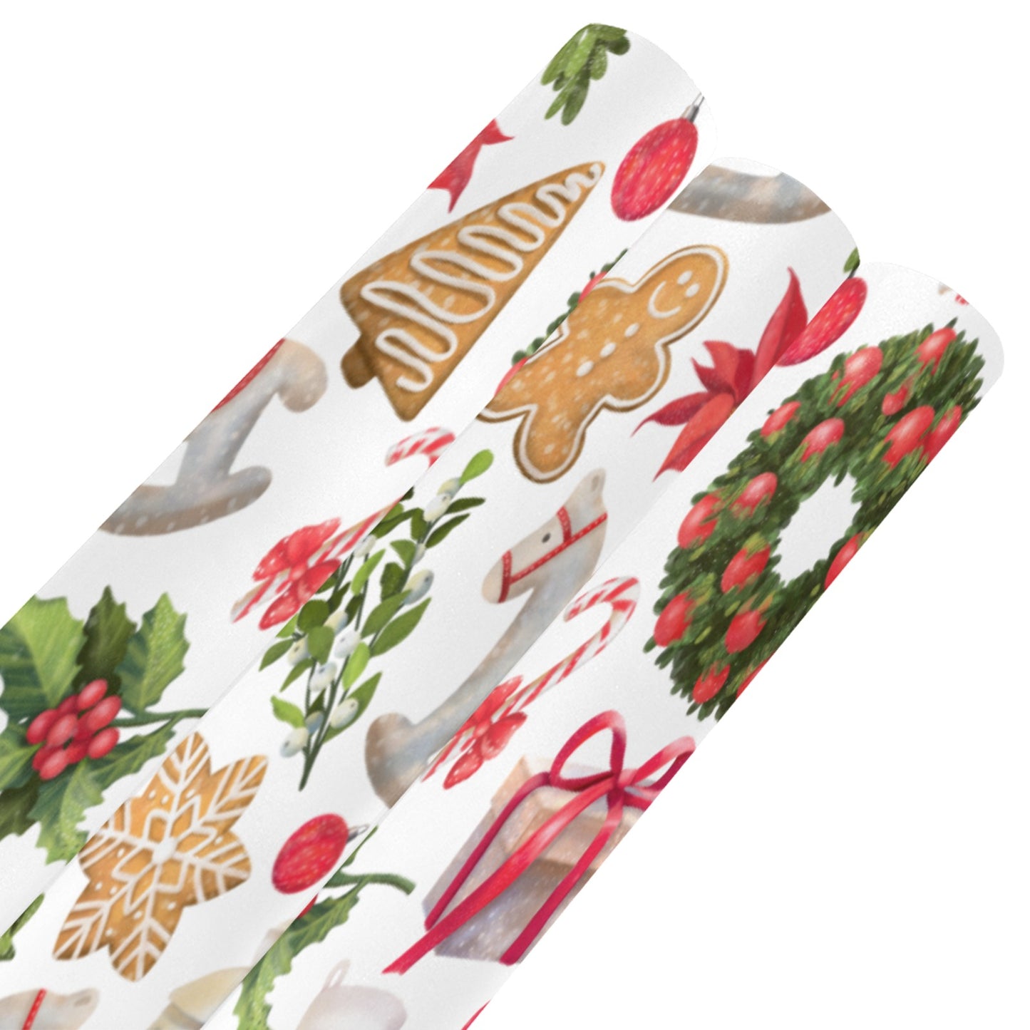 Christmas Festive Gift Wrapping Paper 58"x 23" (3 Rolls)