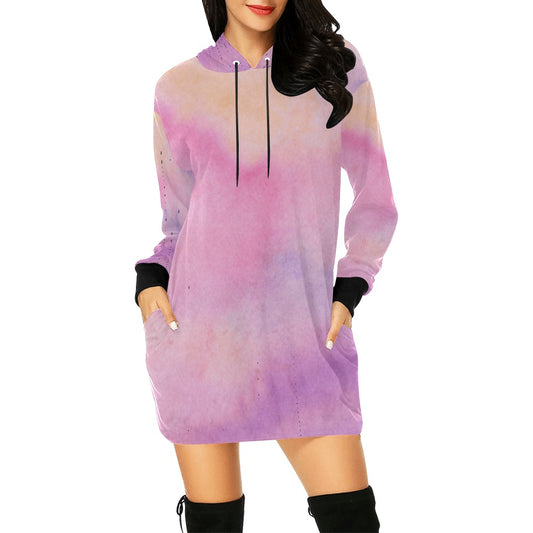 Pinkish Hoodie Mini Dress