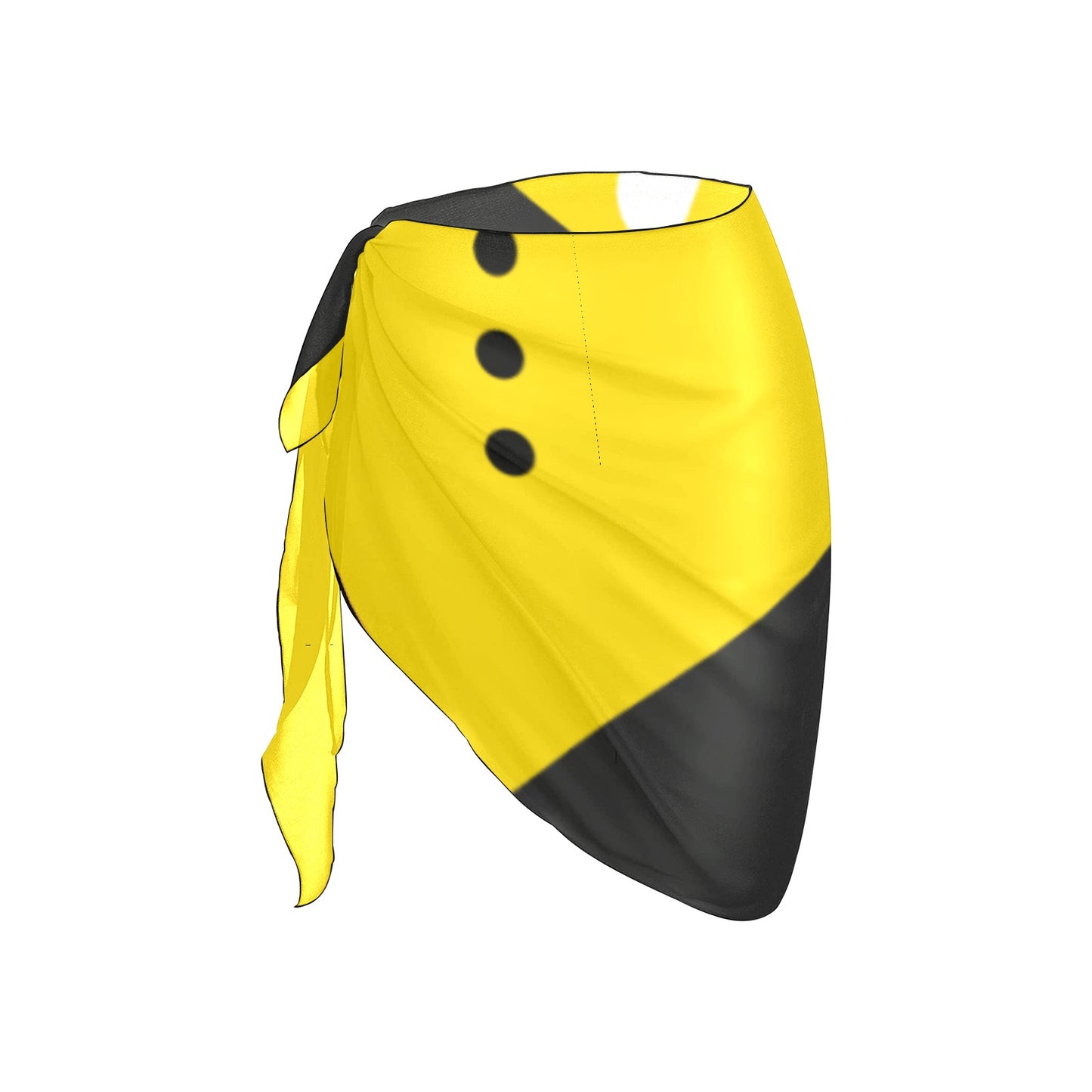 Black & Yellow Beach Sarong Wrap