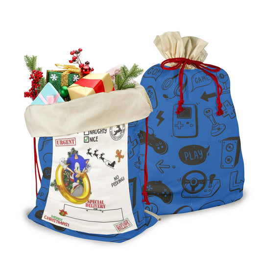 CHRISTMAS - Gamer Sack Santa Claus Drawstring Bag 21"x32"