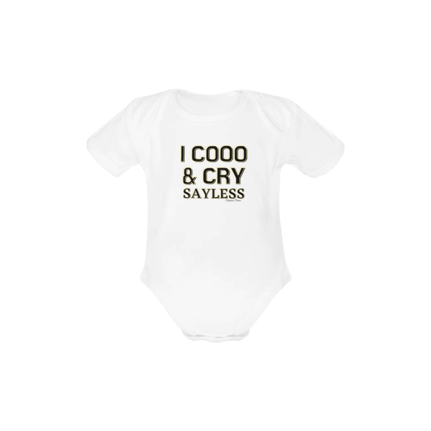 I Cry & Coo Sayless Onesie