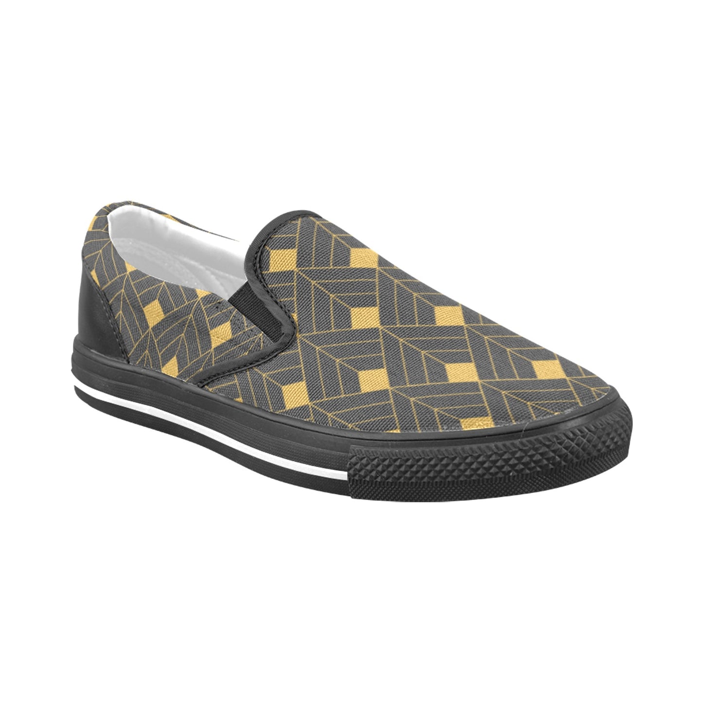 Gold Diamond Men's Slip-on Shoes