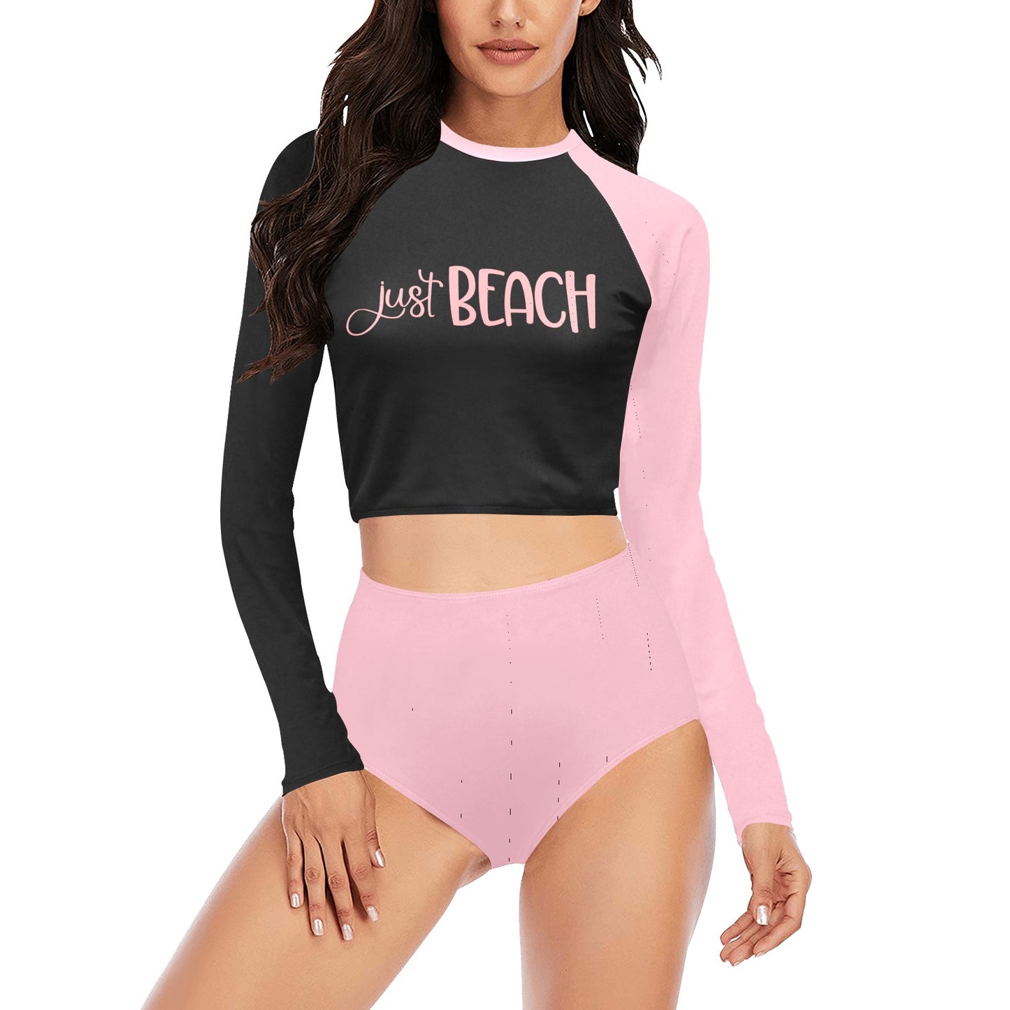 Just Beach Long Sleeve Bikini Set